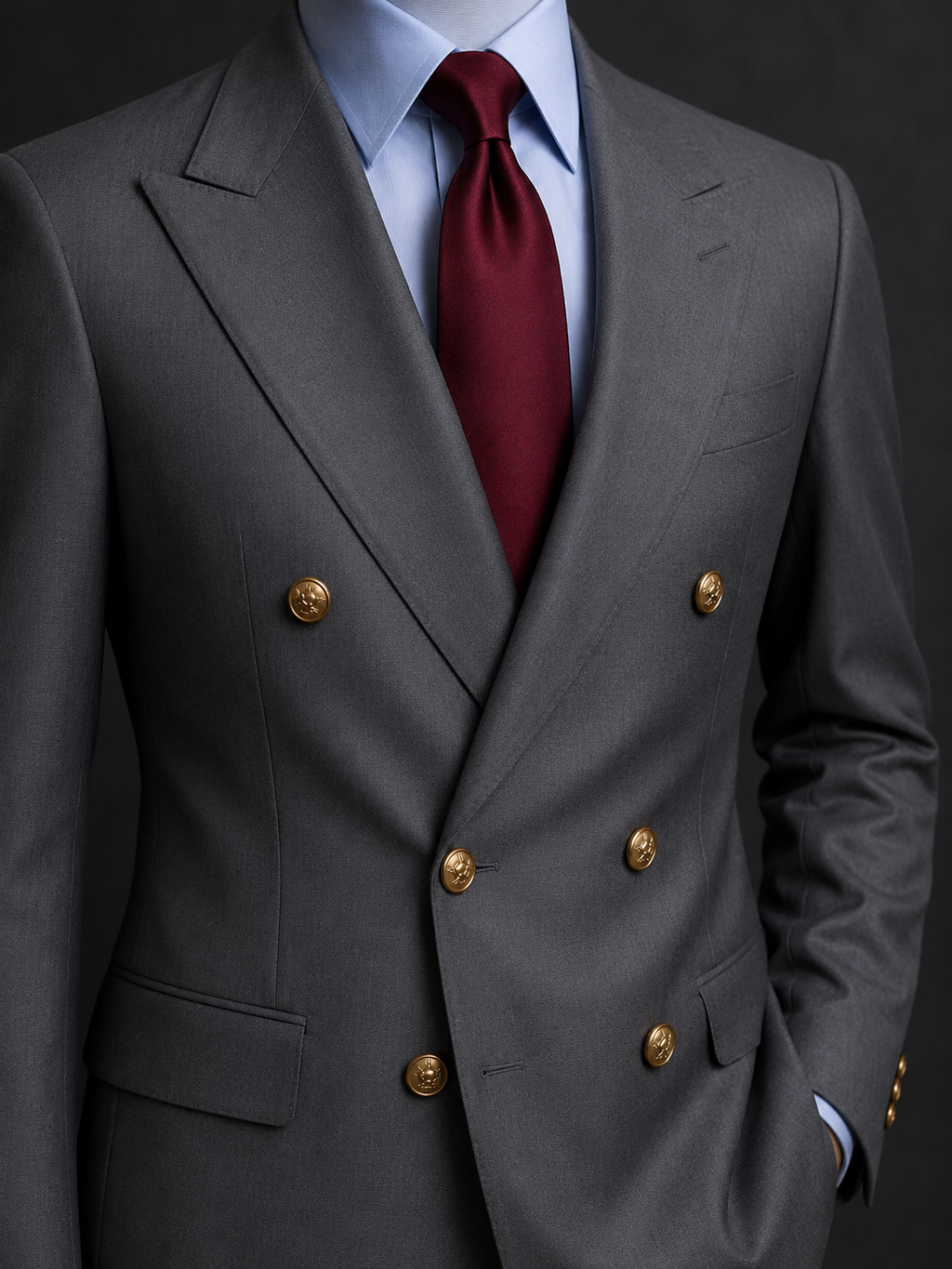 Regent Floral Silk Tie – Royal Burgundy