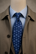 Regent Floral Silk Tie – Imperial Blue