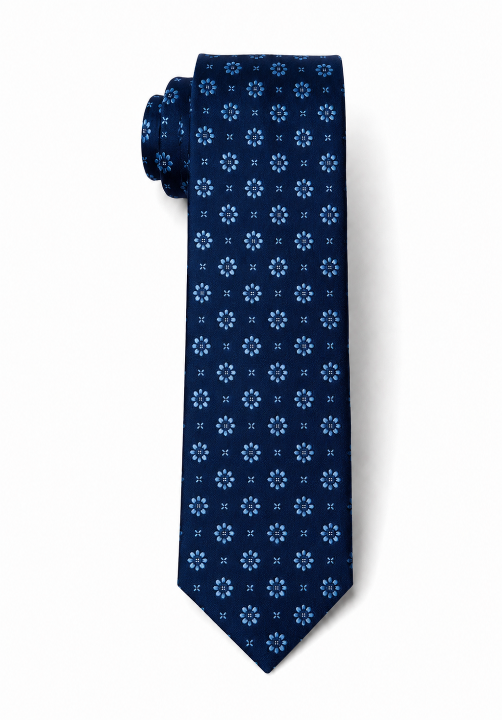 Regent Floral Silk Tie – Imperial Blue