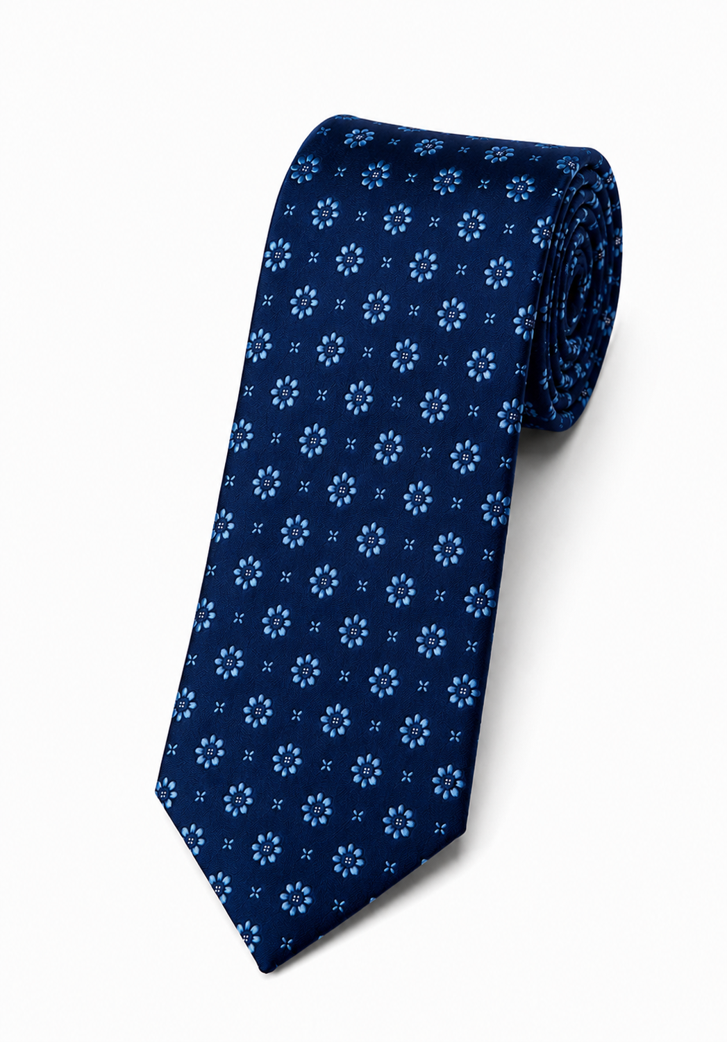 Regent Floral Silk Tie – Imperial Blue