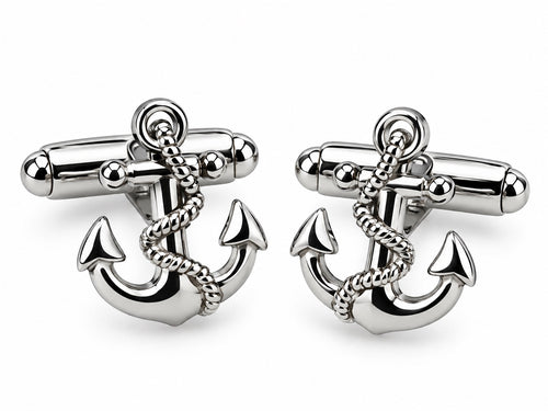 House of Monarch anchor and rope cufflinks