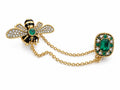 House of Monarch Bee Chain Lapel Pin