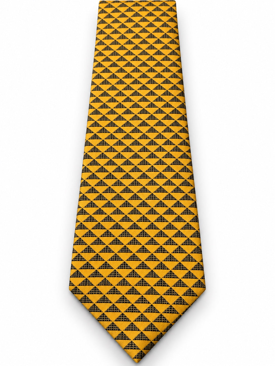 House of Monarch Geometric Gold Tie