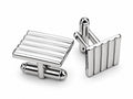 House of Monarch ribbed rectangular cufflinks